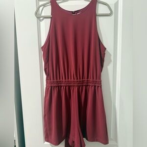 NWOT Burgundy Sleeveless Jumpsuit